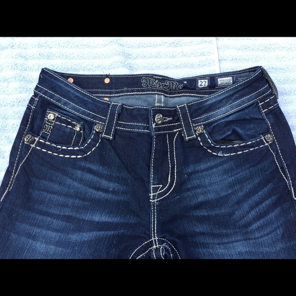 MISS ME JE5651E3Z Easy Boot Jeans Size 27 - Picture 2 of 3